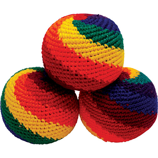 Foot-Bag Rainbow, diámetro aprox. 6 cm, Imagen 1