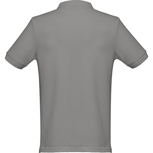 THC MONACO. Herren Poloshirt , grau, 100% Baumwolle, S, 70,00cm x 46,00cm (Länge x Breite), Bild 2
