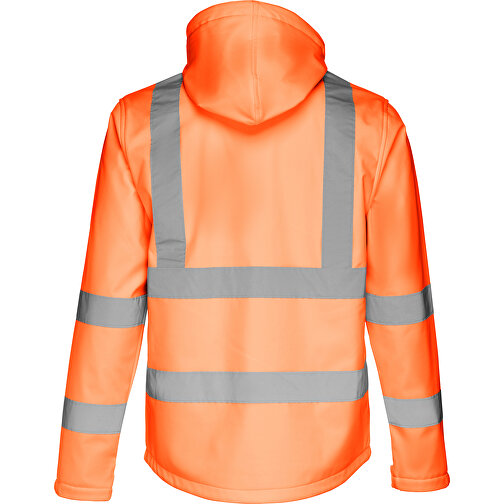 THC ZAGREB WORK. Softshell-Jacke Mit Hoher Sichtbarkeit (Unisex) , hexachrome orange, Polyester, M, 74,00cm x 57,00cm (Länge x Breite), Bild 2