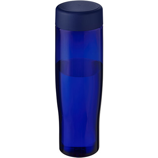 H2O Active® Eco Tempo 700 Ml Wasserflasche Mit Drehdeckel , blau / blau, PCR Kunststoff, PP Kunststoff, 22,20cm (Höhe), Bild 1