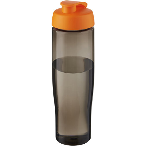 H2O Active® Eco Tempo 700 Ml Sportflasche Mit Klappdeckel , orange / kohle, PCR Kunststoff, PP Kunststoff, 23,70cm (Höhe), Bild 1