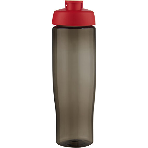 H2O Active® Eco Tempo 700 Ml Sportflasche Mit Klappdeckel , rot / kohle, PCR Kunststoff, PP Kunststoff, 23,70cm (Höhe), Bild 3