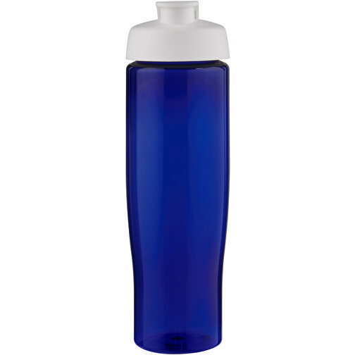 H2O Active® Eco Tempo 700 Ml Sportflasche Mit Klappdeckel , weiss / blau, PCR Kunststoff, PP Kunststoff, 23,70cm (Höhe), Bild 3