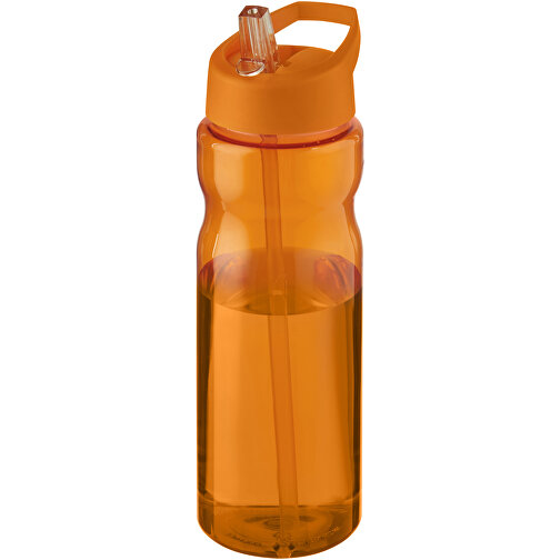 H2O Active® Base 650 Ml Sportflasche Mit Ausgussdeckel , orange, PET Kunststoff, 72% PP Kunststoff, 17% SAN Kunststoff, 11% PE Kunststoff, 21,80cm (Höhe), Bild 1