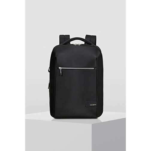 Samsonite - Litepoint - Laptop Rucksack 15,6' , Samsonite, black, 95% RPET Polyester & PU X4 Coating + 5% Polyester, 43,00cm x 13,00cm x 30,00cm (Länge x Höhe x Breite), Bild 6