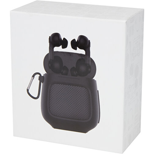Remix Auto Pair True Wireless Ohrhörer Und Lautsprecher , schwarz, ABS Kunststoff, 7,10cm x 8,10cm x 3,90cm (Länge x Höhe x Breite), Bild 4
