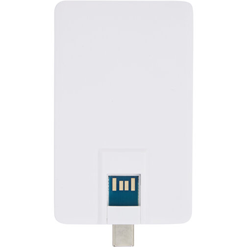 Duo Slim 32 GB USB-Stick Mit Typ-C Und USB-A 3.0 , weiss MB , 32 GB , ABS Kunststoff MB , 8,40cm x 0,50cm x 5,20cm (Länge x Höhe x Breite), Bild 6