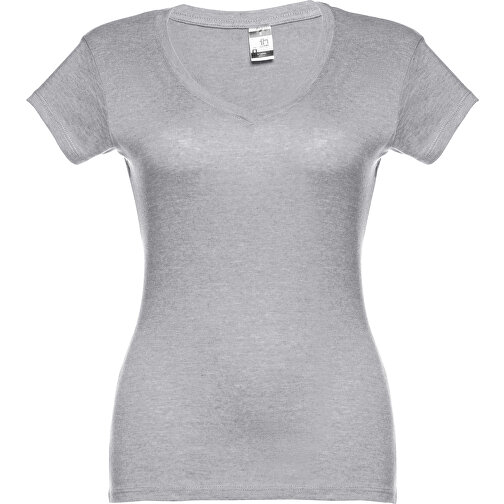 THC ATHENS WOMEN. Damen T-shirt , hellgrau melliert, 100% Baumwolle, S, 62,00cm x 42,00cm (Länge x Breite), Bild 1