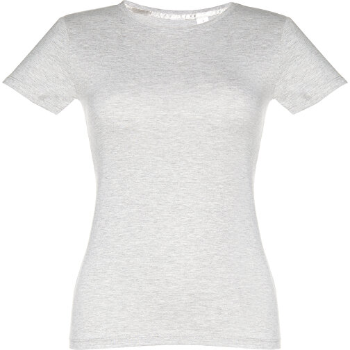 THC SOFIA. Tailliertes Damen-T-Shirt , weiß melliert, 100% Baumwolle, XXL, 68,00cm x 53,00cm (Länge x Breite), Bild 1