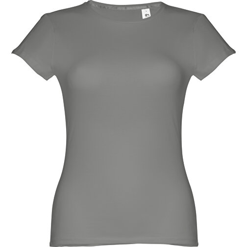 THC SOFIA. Tailliertes Damen-T-Shirt , grau, 100% Baumwolle, L, 64,00cm x 47,00cm (Länge x Breite), Bild 1