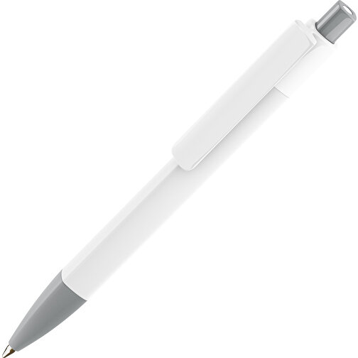Prodir DS4 PMM Push Kugelschreiber , Prodir, grau/weiss, Kunststoff, 14,10cm x 1,40cm (Länge x Breite), Bild 1