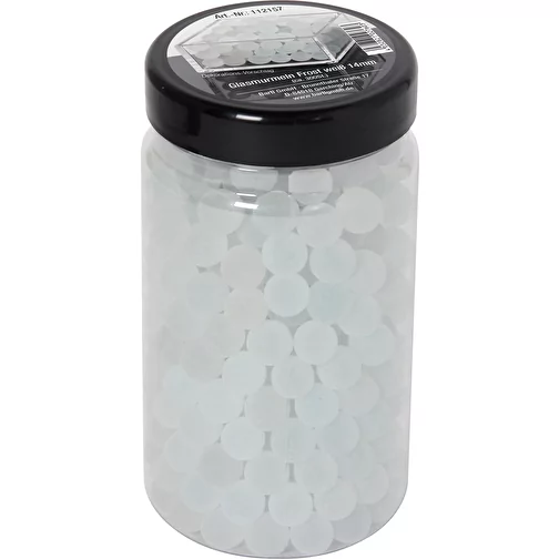 Billes de verre Frost blanc 14 mm (ca. 300p.), Image 3
