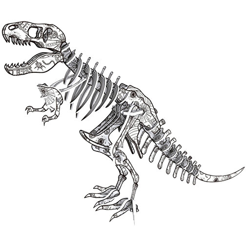 3D Puzzle Buch Dinosaurier** , , 29,40cm x 2,00cm x 22,00cm (Länge x Höhe x Breite), Bild 1
