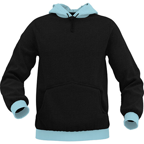 Hoodie Urban - Inkl. Individueller Gestaltung , zartblau, 70% Baumwolle, 30 % Polyester, XL, , Bild 1