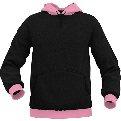 Hoodie Urban - Inkl. Individueller Gestaltung , hellrosa, 70% Baumwolle, 30 % Polyester, XL, , Bild 1