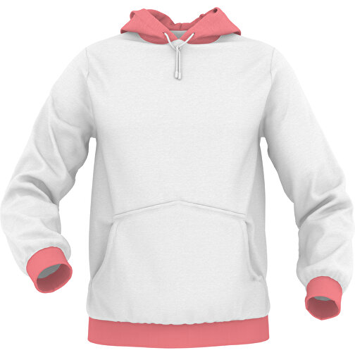 Hoodie Urban - Inkl. Individueller Gestaltung , lachspink, 70% Baumwolle, 30 % Polyester, S, , Bild 1