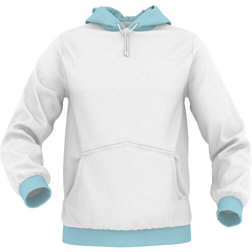 Hoodie Urban - Inkl. Individueller Gestaltung , zartblau, 70% Baumwolle, 30 % Polyester, XL, , Bild 1