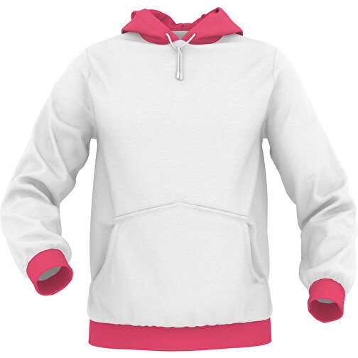 Hoodie Urban - Inkl. Individueller Gestaltung , dunkelrosa, 70% Baumwolle, 30 % Polyester, M, , Bild 1