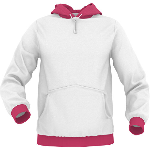 Hoodie Urban - Inkl. Individueller Gestaltung , rosa, 70% Baumwolle, 30 % Polyester, L, , Bild 1