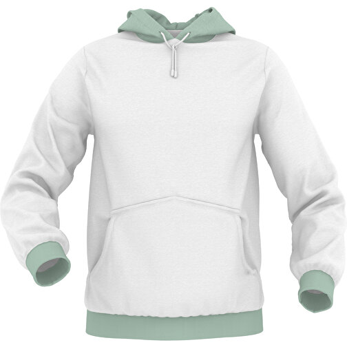 Hoodie Urban - Inkl. Individueller Gestaltung , zartgrün, 70% Baumwolle, 30 % Polyester, L, , Bild 1