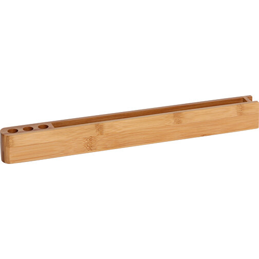 Schreibtischständer Schmal Bambus , , 32,00cm x 3,50cm x 2,50cm (Länge x Höhe x Breite), Bild 1