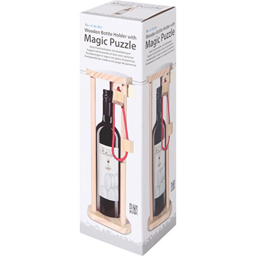 Holz-Flaschenpuzzle Magic Poles , , 35,50cm x 11,50cm x 12,30cm (Länge x Höhe x Breite), Bild 3