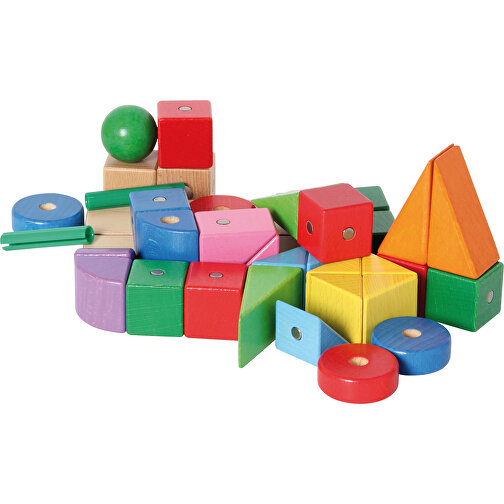 Konstruktionsspiel Magnetic Blocks , , 23,40cm x 7,50cm x 17,00cm (Länge x Höhe x Breite), Bild 2