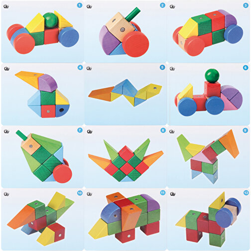 Konstruktionsspiel Magnetic Blocks , , 23,40cm x 7,50cm x 17,00cm (Länge x Höhe x Breite), Bild 4