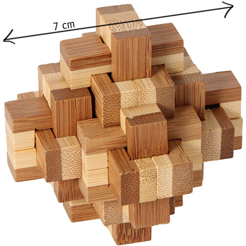 Bambus-Puzzle-Set (6) , , 30,50cm x 8,00cm x 22,40cm (Länge x Höhe x Breite), Bild 2