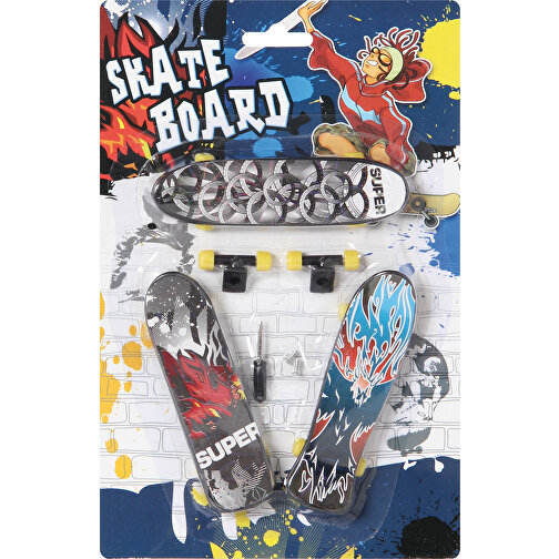 Finger-Skateboard 3er-Set, Sortiert , , 21,50cm x 1,50cm x 4,00cm (Länge x Höhe x Breite), Bild 2