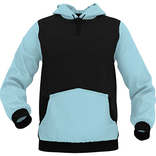 Hoodie Urban - Inkl. Individueller Gestaltung , zartblau, 70% Baumwolle, 30 % Polyester, XXL, , Bild 1