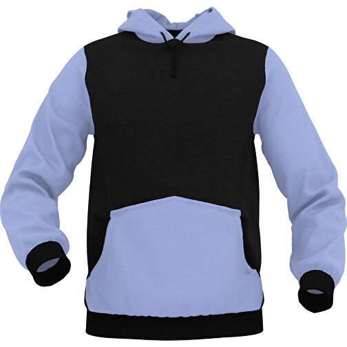 Hoodie Urban - Inkl. Individueller Gestaltung , pastellblau, 70% Baumwolle, 30 % Polyester, S, , Bild 1