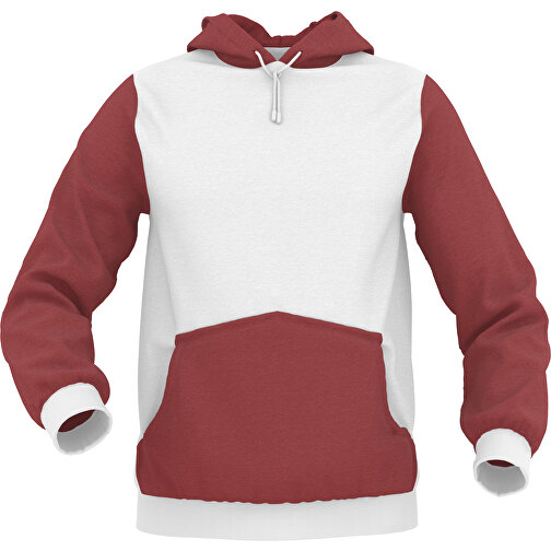 Hoodie Urban - Inkl. Individueller Gestaltung , dunkelrot, 70% Baumwolle, 30 % Polyester, S, , Bild 1