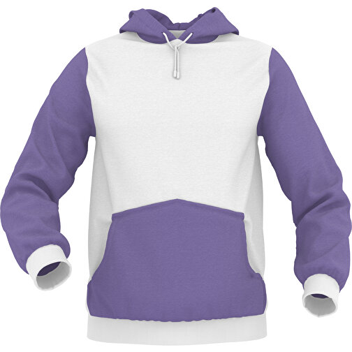 Hoodie Urban - Inkl. Individueller Gestaltung , dunkellila, 70% Baumwolle, 30 % Polyester, L, , Bild 1