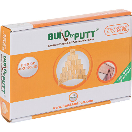 Build & Putt Finger Golf Expansion Set 2 para 2 / 4 juegos, (Curvas 8 piezas), Imagen 2