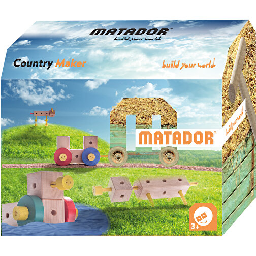 Matador Country Maker (37 Teile) Holz-Konstruktionsbaukasten , , 25,00cm x 18,00cm x 9,50cm (Länge x Höhe x Breite), Bild 5