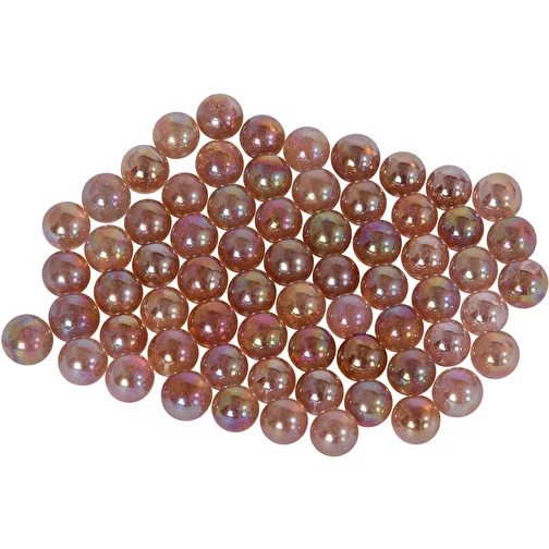 Billes de verre Aqua roses 14 mm (ca 100pcs), Image 1