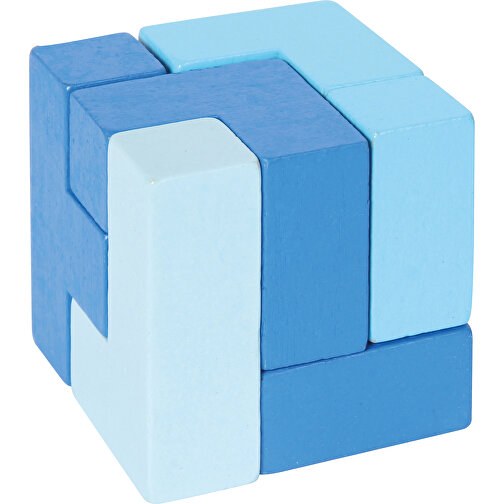 Würfelpuzzle Blau , , 7,50cm x 7,50cm x 7,50cm (Länge x Höhe x Breite), Bild 1