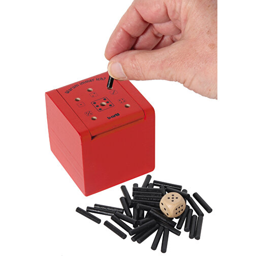 Warum Immer Ich? Rot Magnetbox , rot, 6,00cm x 6,00cm x 6,00cm (Länge x Höhe x Breite), Bild 3