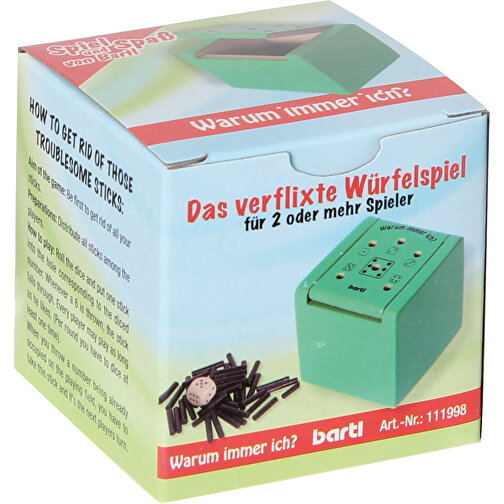 Warum Immer Ich? Grün Magnetbox , grün, 6,00cm x 6,00cm x 6,00cm (Länge x Höhe x Breite), Bild 5