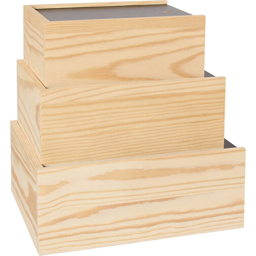 Set de 3 boîtes à tiroirs avec couvercle inscriptible, Image 1