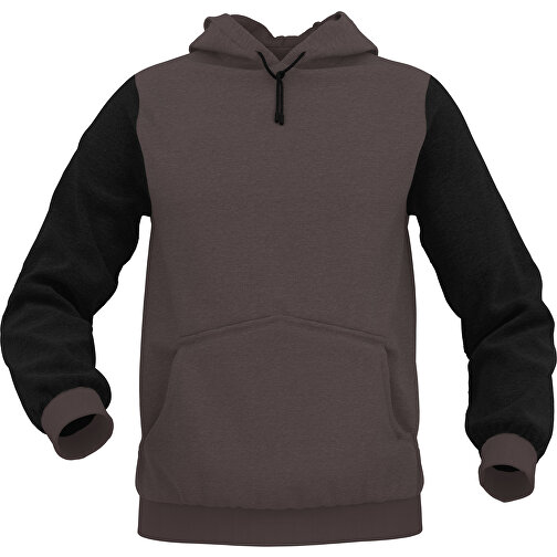 Hoodie Urban - Inkl. Individueller Gestaltung , dunkelbraun, 70% Baumwolle, 30 % Polyester, M, , Bild 1