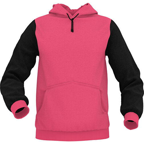 Hoodie Urban - Inkl. Individueller Gestaltung , dunkelrosa, 70% Baumwolle, 30 % Polyester, S, , Bild 1