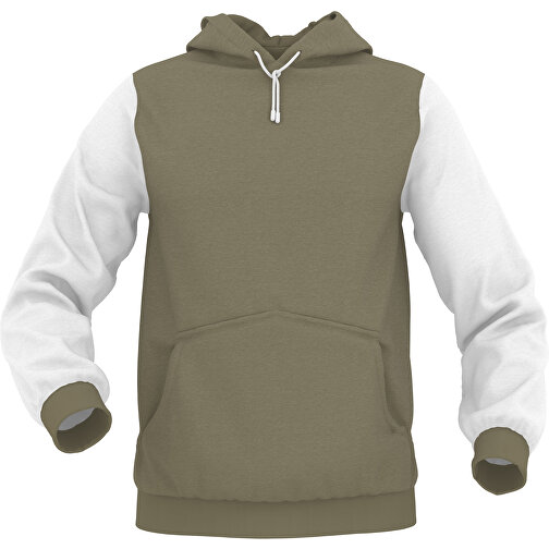 Hoodie Urban - Inkl. Individueller Gestaltung , pistazienbraun, 70% Baumwolle, 30 % Polyester, L, , Bild 1