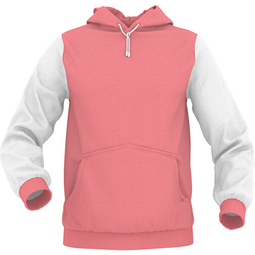 Hoodie Urban - Inkl. Individueller Gestaltung , lachspink, 70% Baumwolle, 30 % Polyester, L, , Bild 1