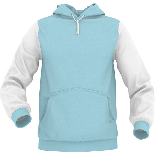 Hoodie Urban - Inkl. Individueller Gestaltung , zartblau, 70% Baumwolle, 30 % Polyester, S, , Bild 1