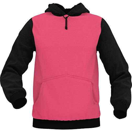 Hoodie Urban - Inkl. Individueller Gestaltung , dunkelrosa, 70% Baumwolle, 30 % Polyester, S, , Bild 1