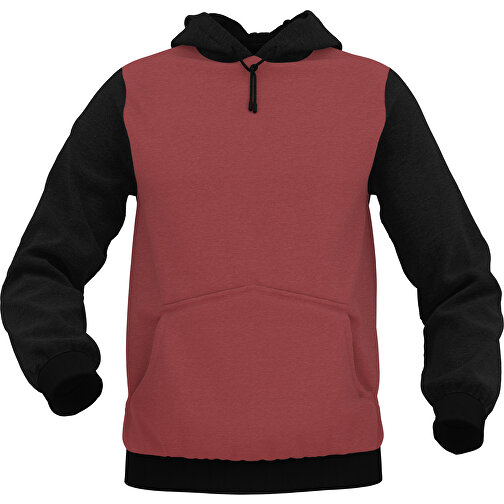 Hoodie Urban - Inkl. Individueller Gestaltung , dunkelrot, 70% Baumwolle, 30 % Polyester, S, , Bild 1