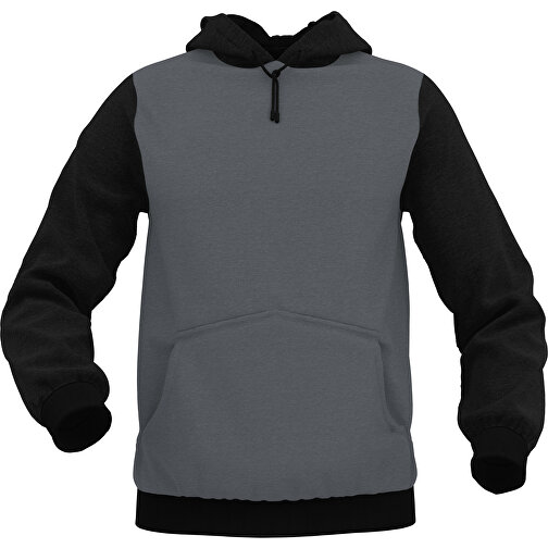 Hoodie Urban - Inkl. Individueller Gestaltung , dunkelgrau, 70% Baumwolle, 30 % Polyester, L, , Bild 1