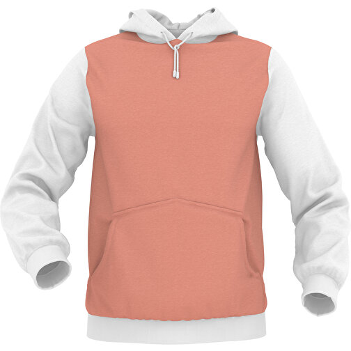 Hoodie Urban - Inkl. Individueller Gestaltung , zartorange, 70% Baumwolle, 30 % Polyester, L, , Bild 1